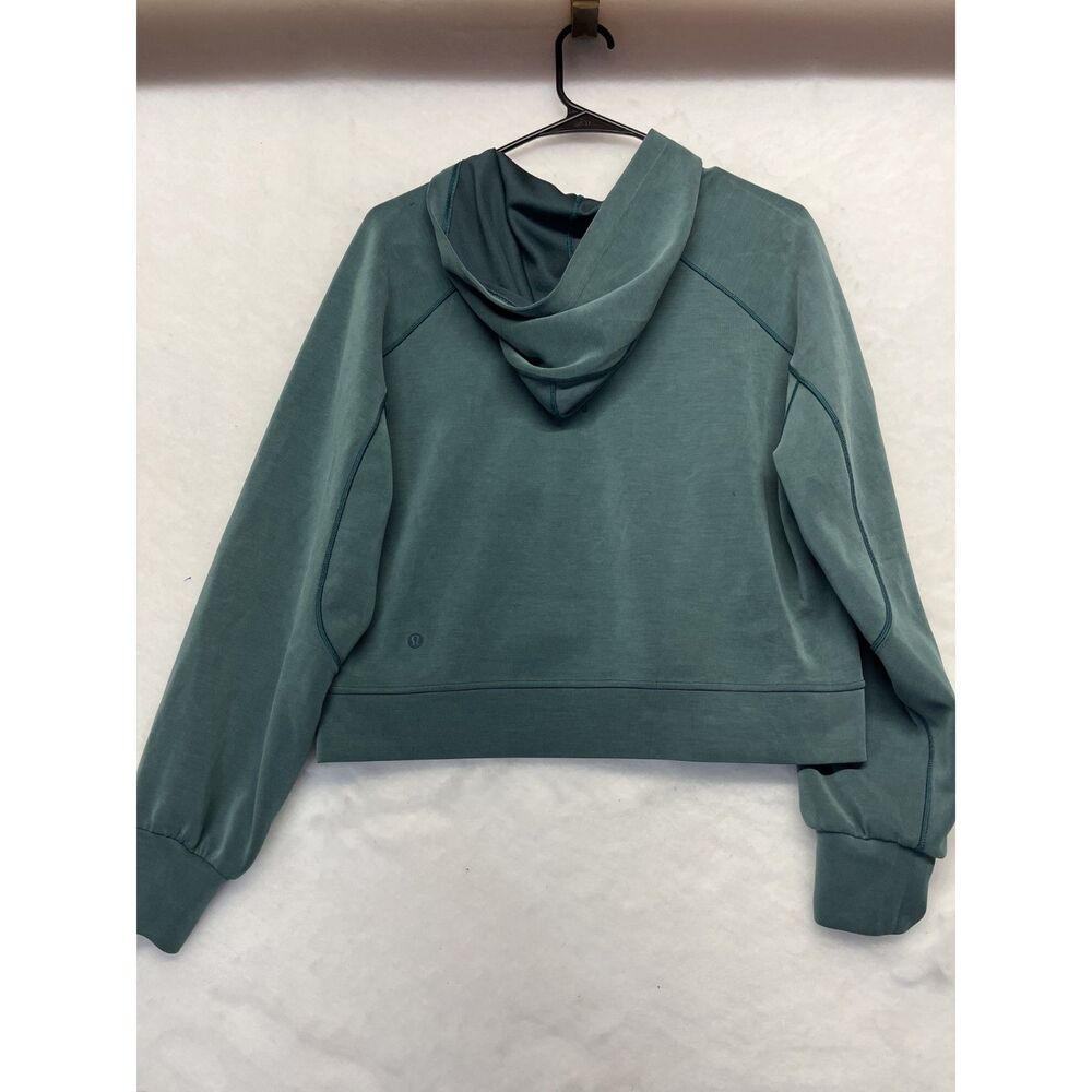 Lululemon Softstreme Hoodie Storm Teal size 6 athletic womens active wear hoodie - Picture 7 of 8